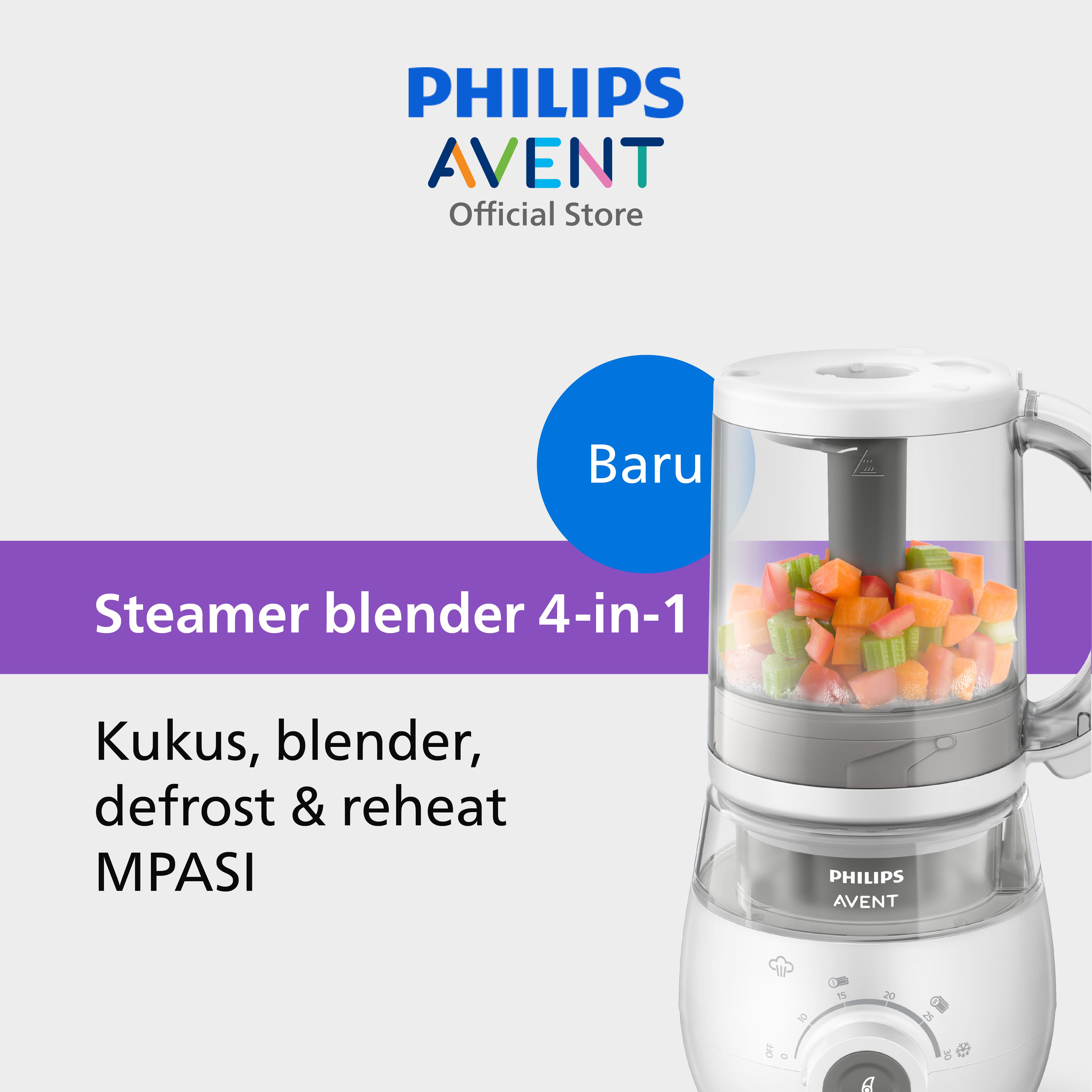 Philips Avent 4-in-1 Healthy Baby Food Maker SCF883/01 - 1