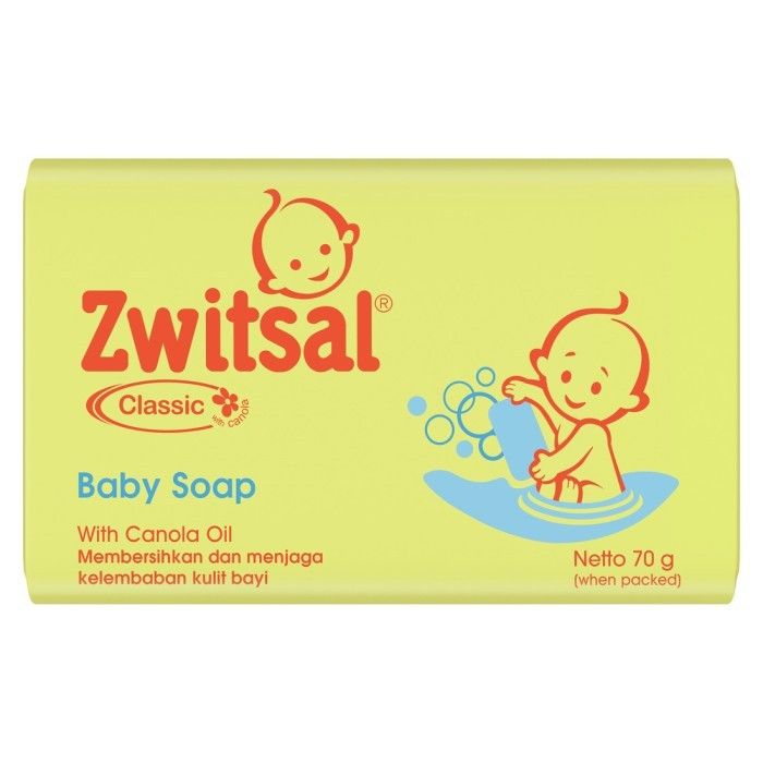 Zwitsal Baby Bar Soap Classic 70Gr - 1 Karton - 1