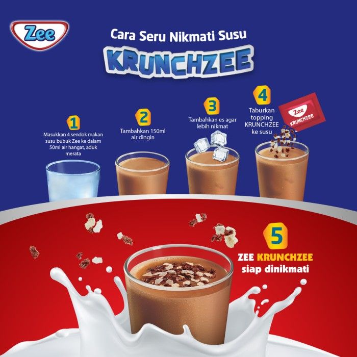 Zee KrunchZee Vanilla Twist Milk 337.5gr - 3