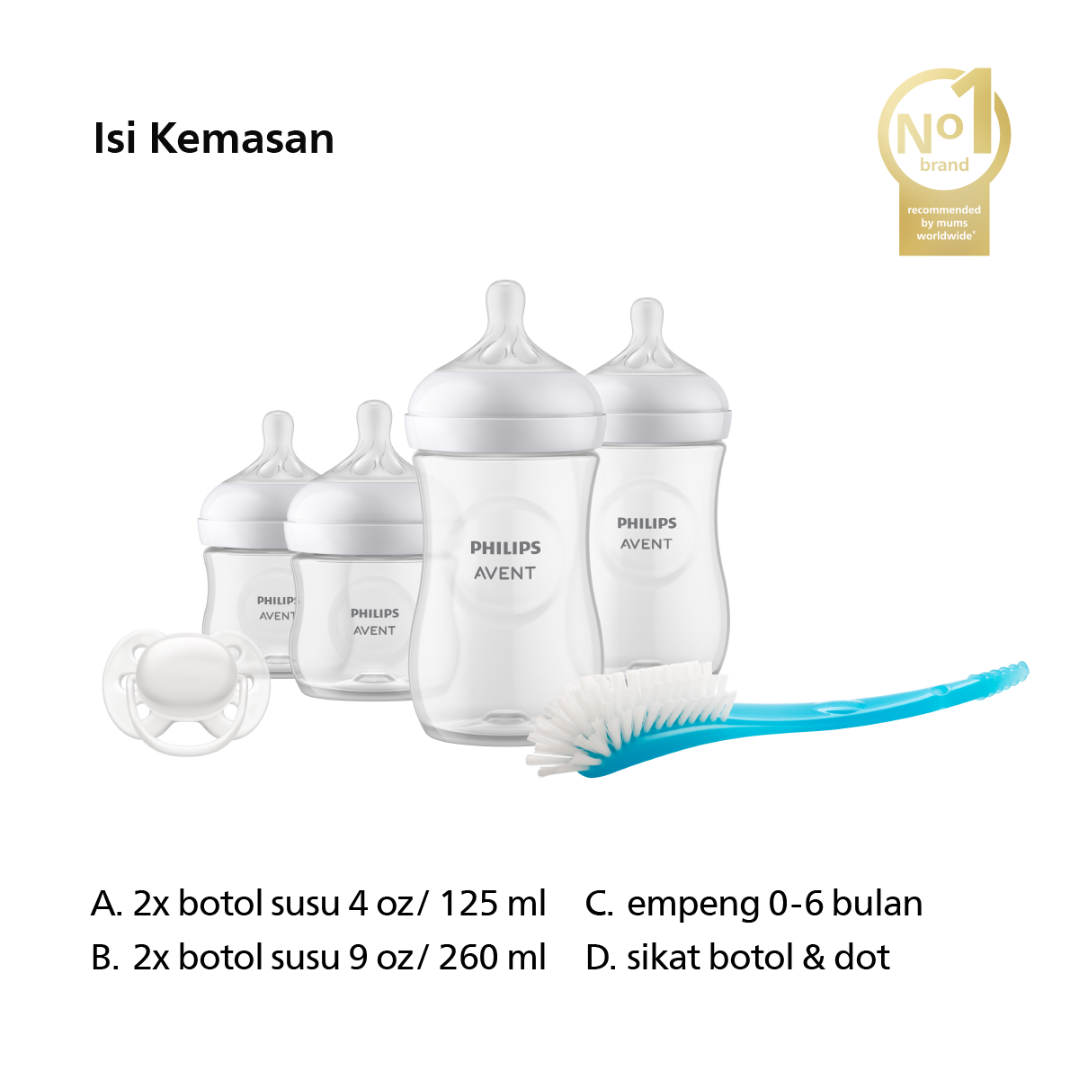 Philips Avent Basic Start Set Natural 3.0 SCD838/11 Set Botol Bayi - 2