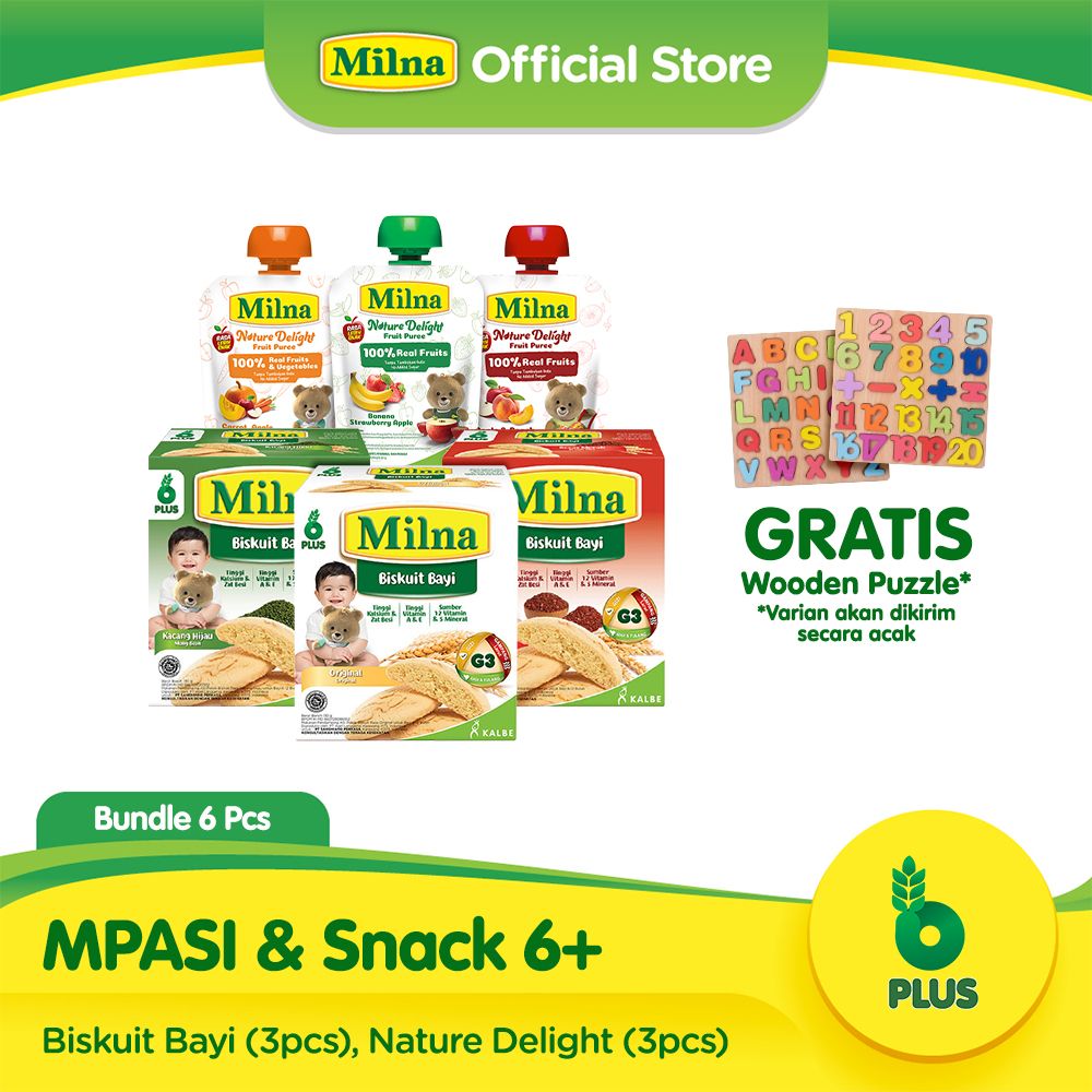 Bundle MPASI & Snack 6+ Free Wooden Puzzle - 1