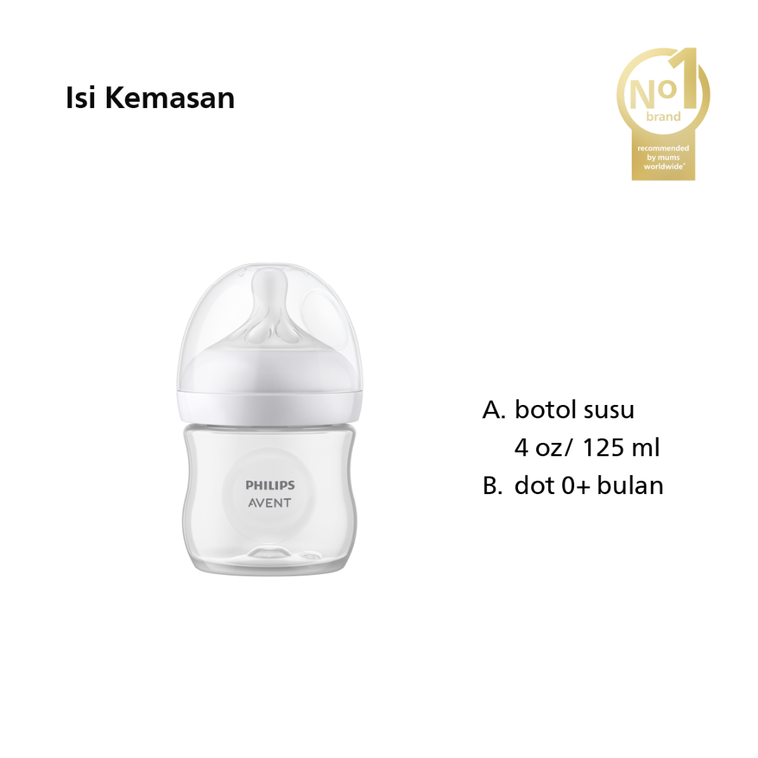 Philips Avent Bottle Natural 3.0 4OZ SCY900/01 Botol Susu - 2