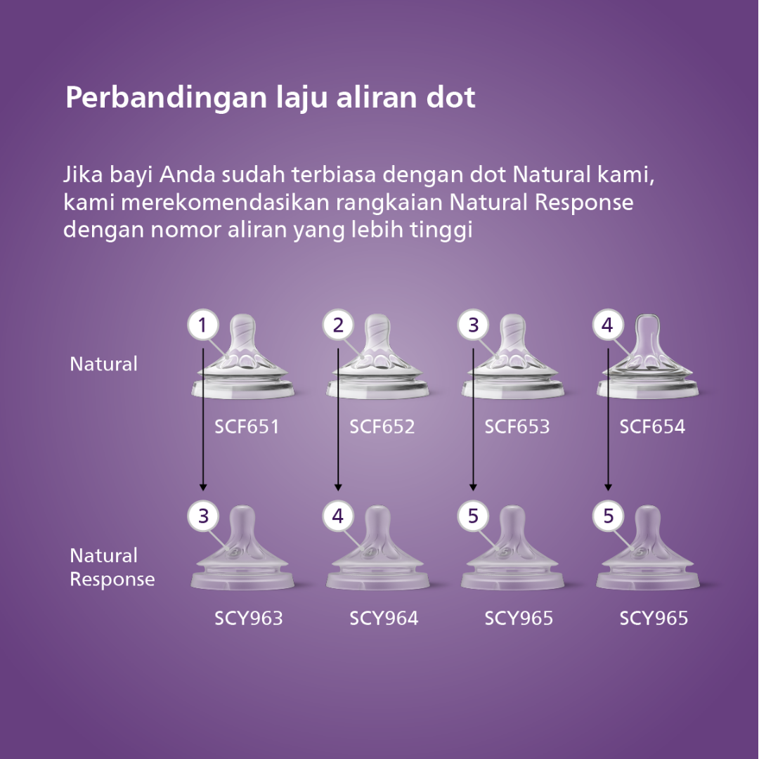 Philips Avent Teat Natural 3.0 1M+ SCY963/02 Dot Botol Bayi - 4