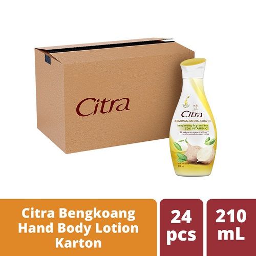 Citra Hand Body Lotion Natural Glow 210Ml - 1 Karton - 1