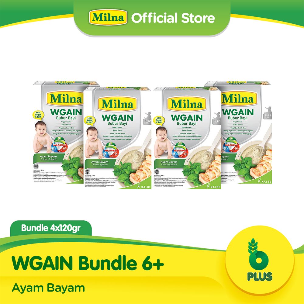 Bundle 4 Milna Wgain 6+ Ayam Bayam - 1