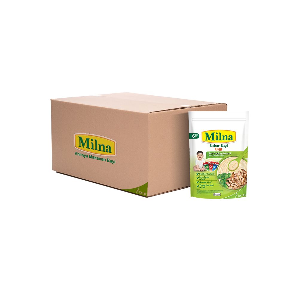 Bundle Carton Milna Bubur Bayi 6+ Sup Daging Brokoli - 2