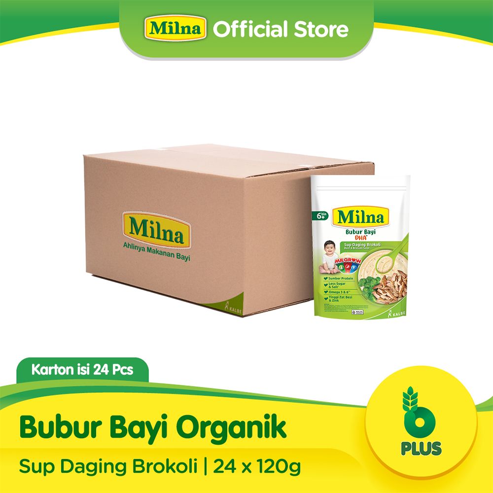 Bundle Carton Milna Bubur Bayi 6+ Sup Daging Brokoli - 1