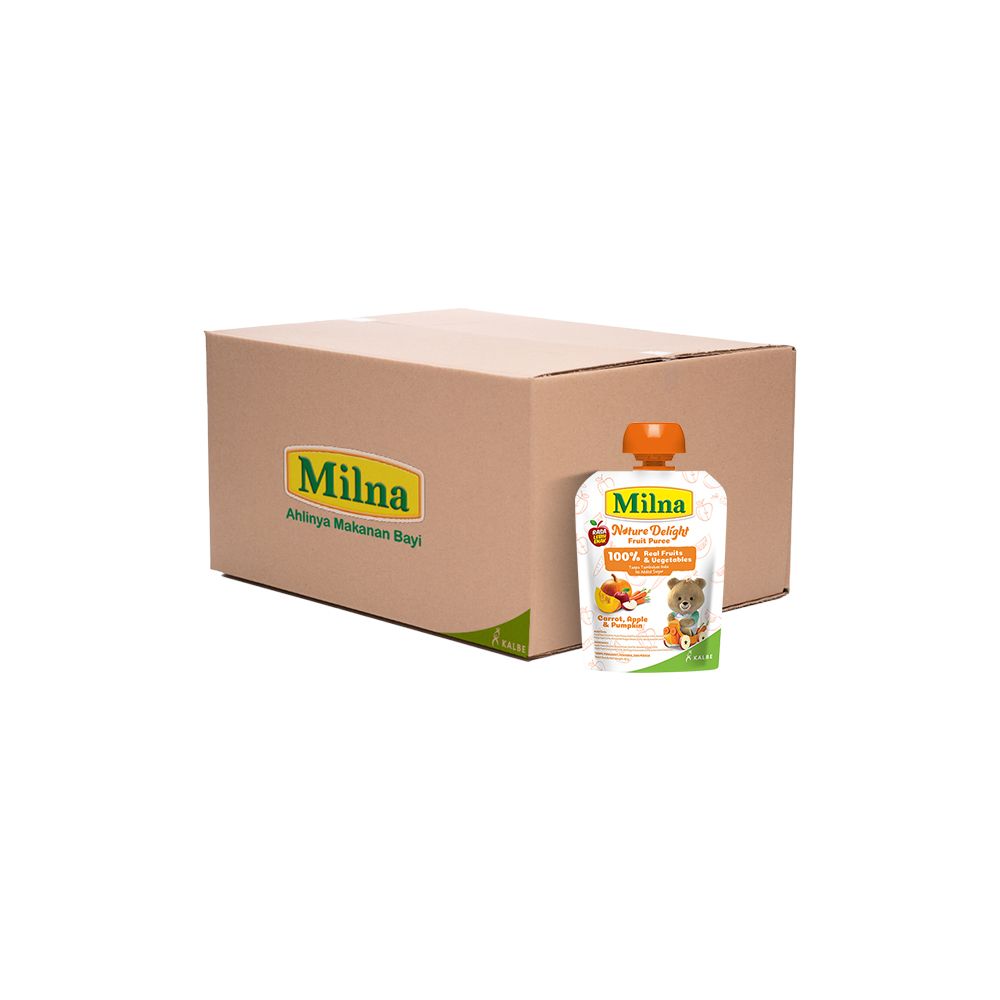 Bundle Carton Milna Nature Delight Apple Pumpkin Carrot isi 12 - 2