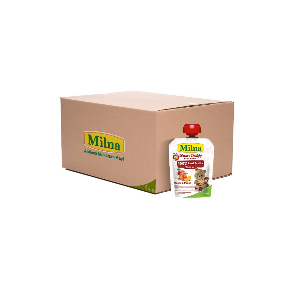 Bundle Carton Milna Nature Delight Apple Peach isi 12 - 2