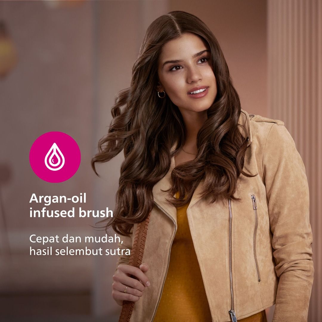 Philips | Airstyler | Catokan Curly | Rambut Ekstra Shiny dari Salon | 3 Aksesoris | BHA301/00 - 3