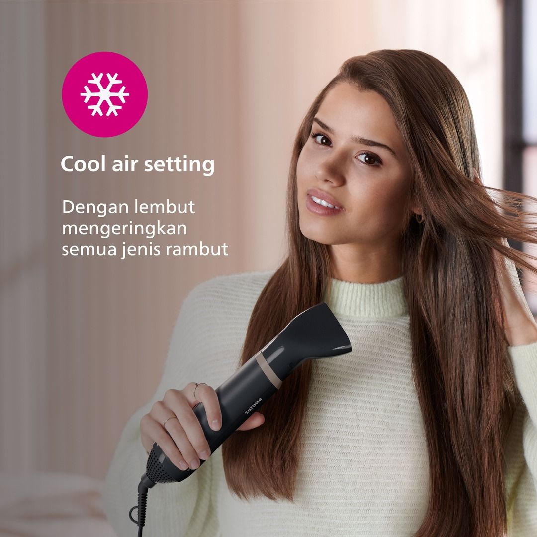 Philips | Airstyler | Catokan Curly | Rambut Ekstra Shiny dari Salon | 3 Aksesoris | BHA301/00 - 5