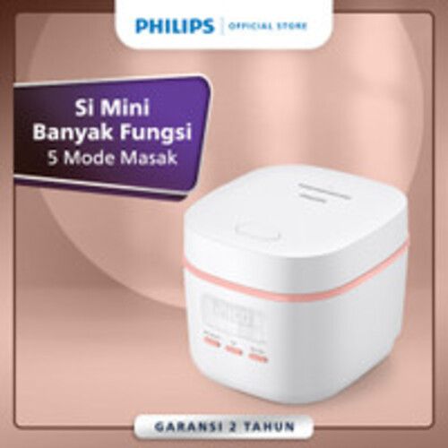Philips 0.54L Mini Digital Rice Cooker HD3064/33 400 Watt - White - 1