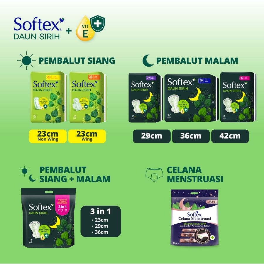 Softex Daun Sirih 23Cm Jumbo Pack 30s [SEGARI ONLY] - 4