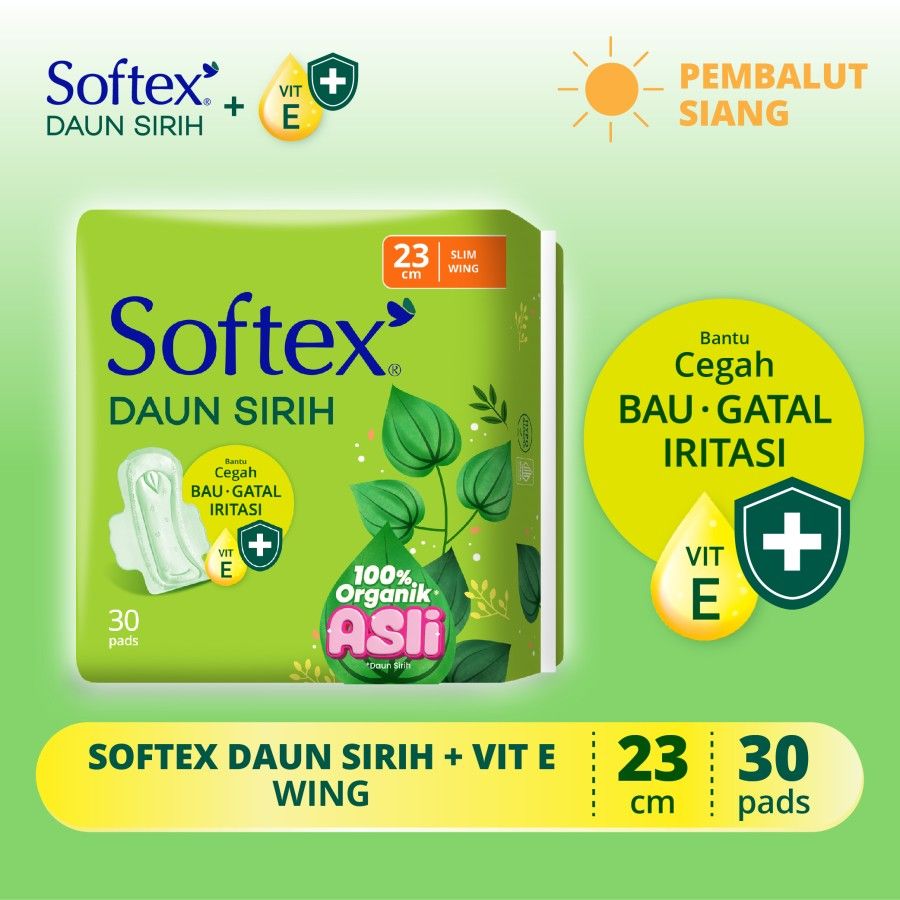 Softex Daun Sirih 23Cm Jumbo Pack 30s [SEGARI ONLY] - 1