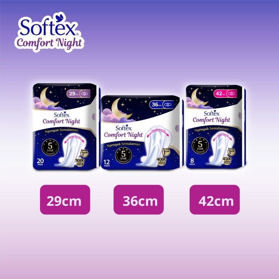 Softex Comfort Night 42cm 8s [SEGARI ONLY] - 4