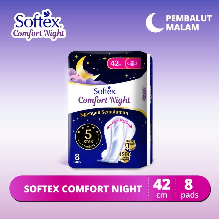 Softex Comfort Night 42cm 8s [SEGARI ONLY] - 1