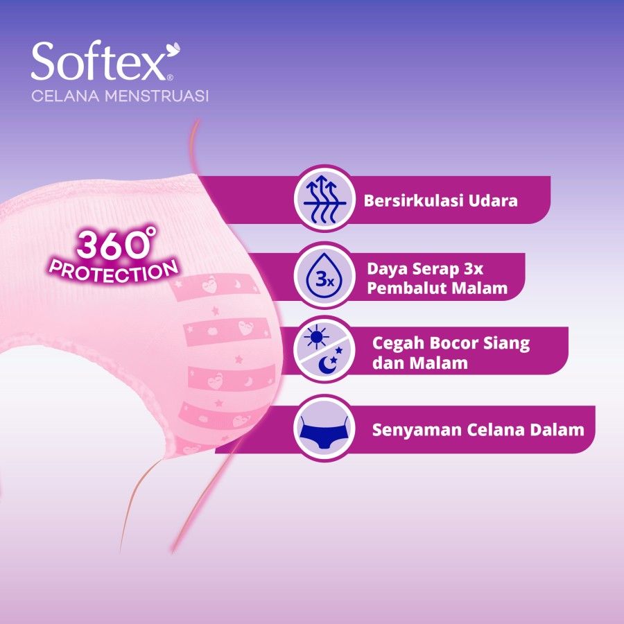 Softex Celana Menstruasi XL 2s [SEGARI ONLY] - 4