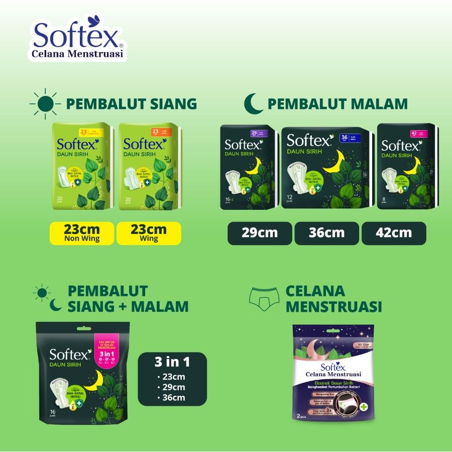 Softex Celana Menstruasi Daun Sirih 2s [SEGARI ONLY] - 4