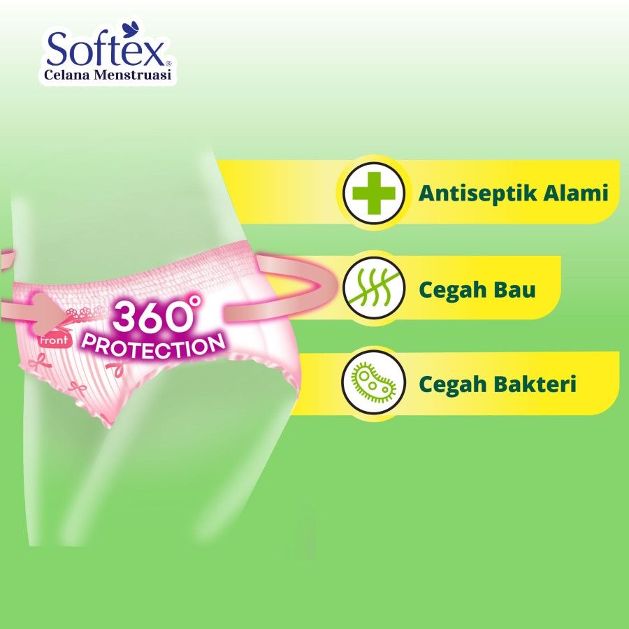 Softex Celana Menstruasi Daun Sirih 2s [SEGARI ONLY] - 3