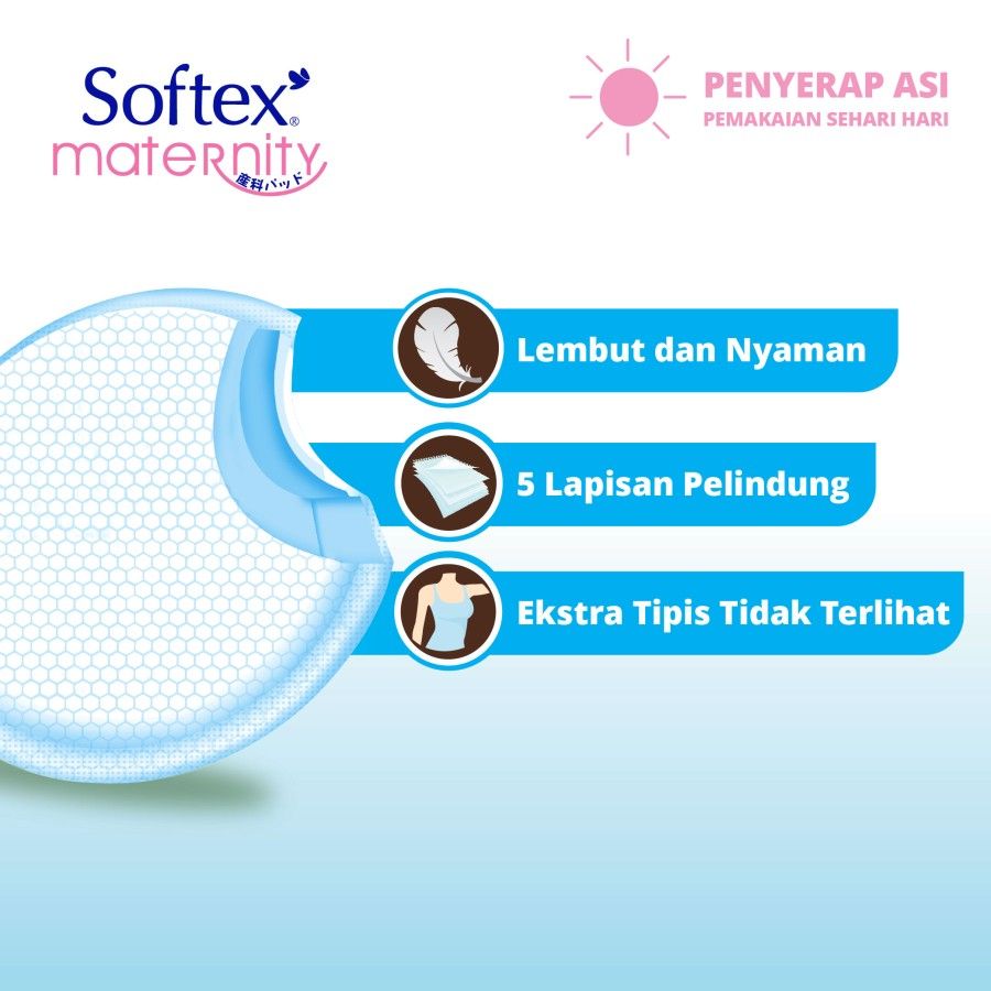 Softex Maternity Breast Pad 16x50s [SEGARI ONLY] - 3