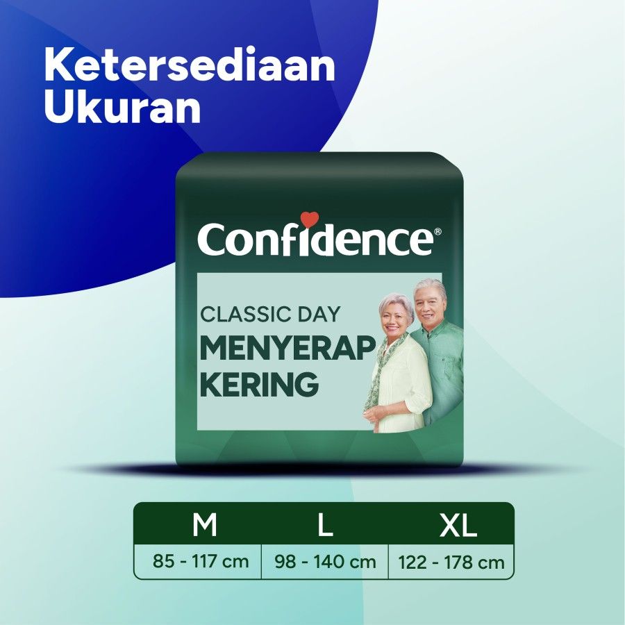 Confidence Popok Dewasa Perekat Classic Day Menyerap Kering XL6 [SEGARI ONLY] - 5