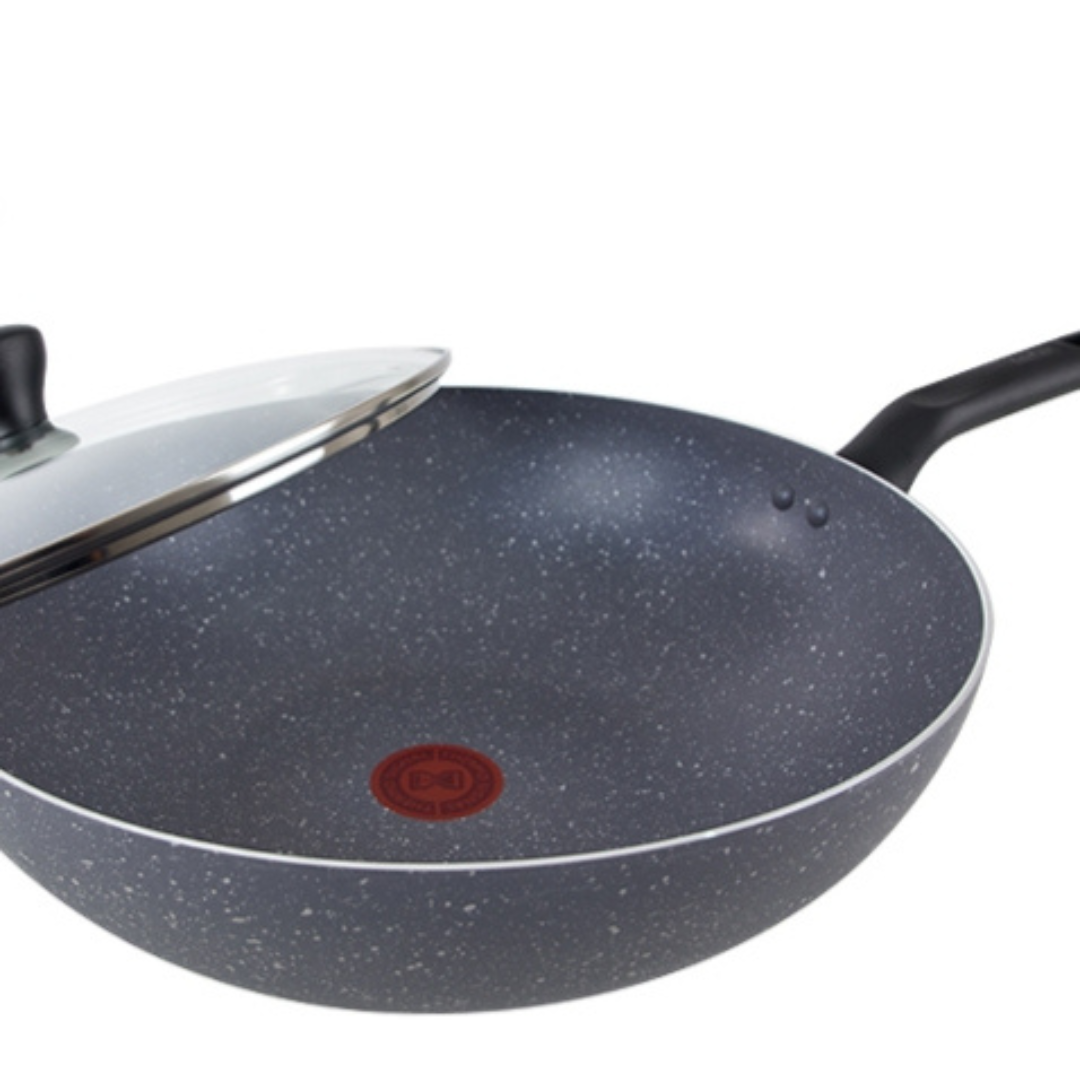 Tefal Wajan Kuali Penggorengan Anti Lengket Natura Wokpan 32cm + Tutup - 5