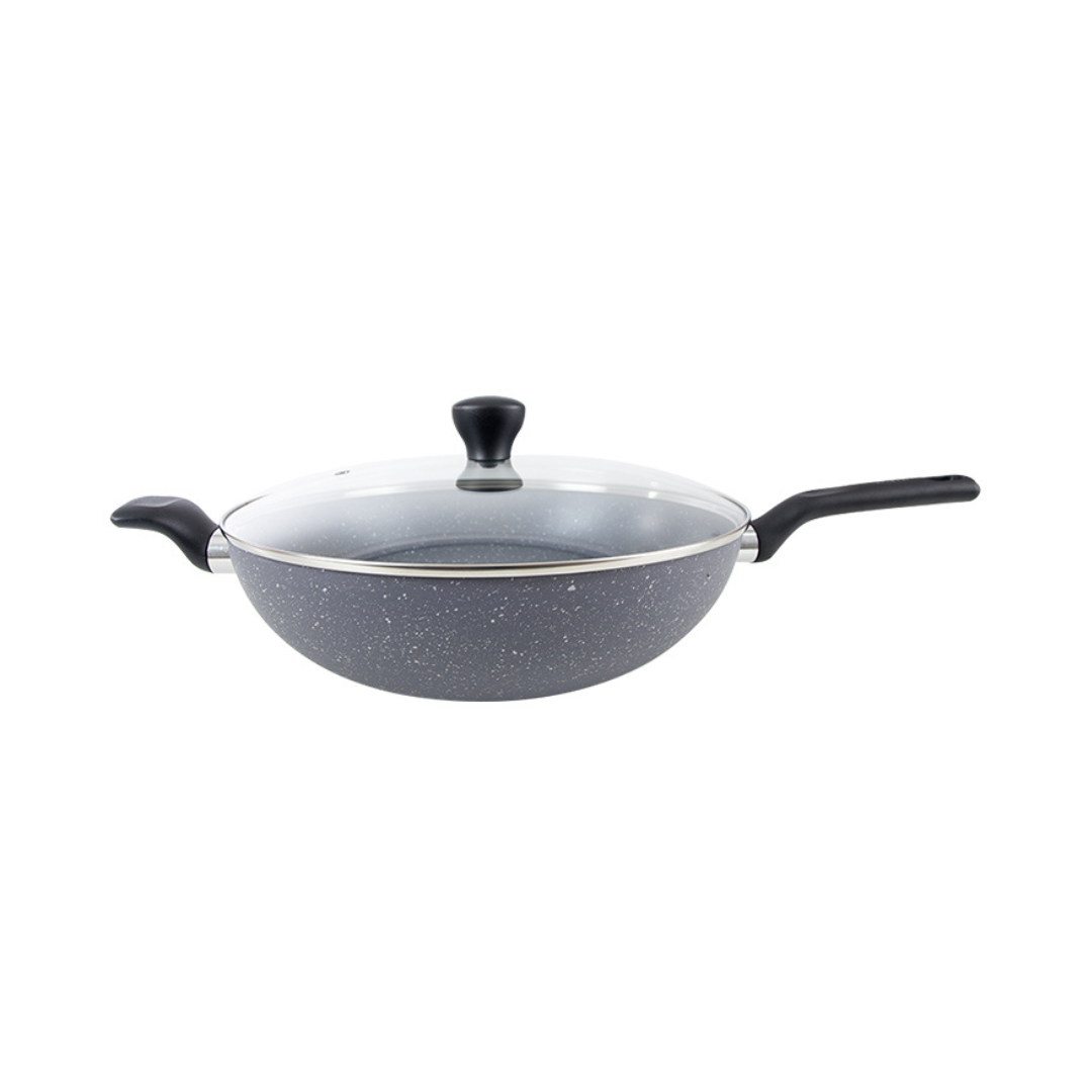 Tefal Wajan Kuali Penggorengan Anti Lengket Natura Wokpan 32cm + Tutup - 1