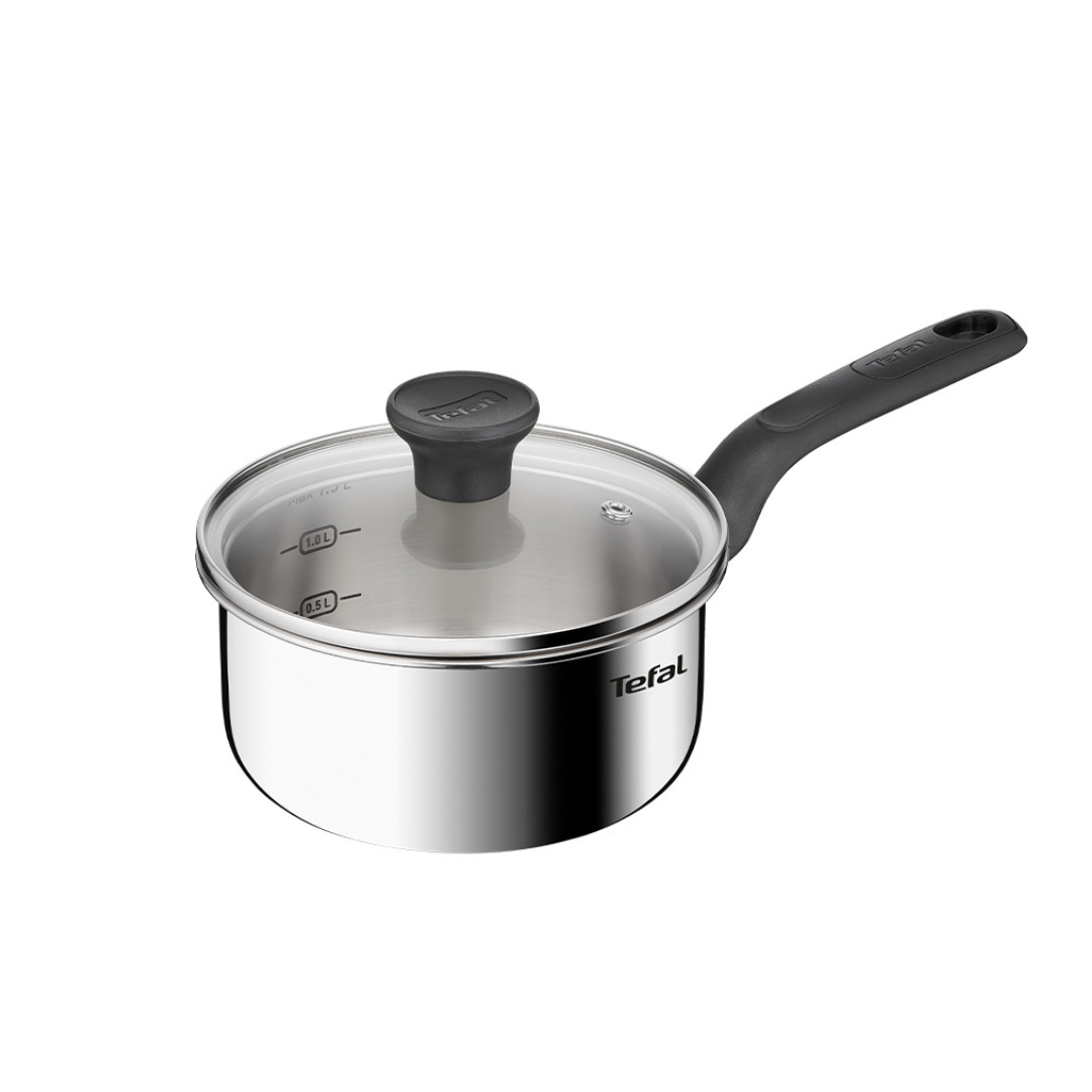 Tefal Panci Susu Stainless Steel Full / Saucepan Starter + Tutup - 18 cm - 5