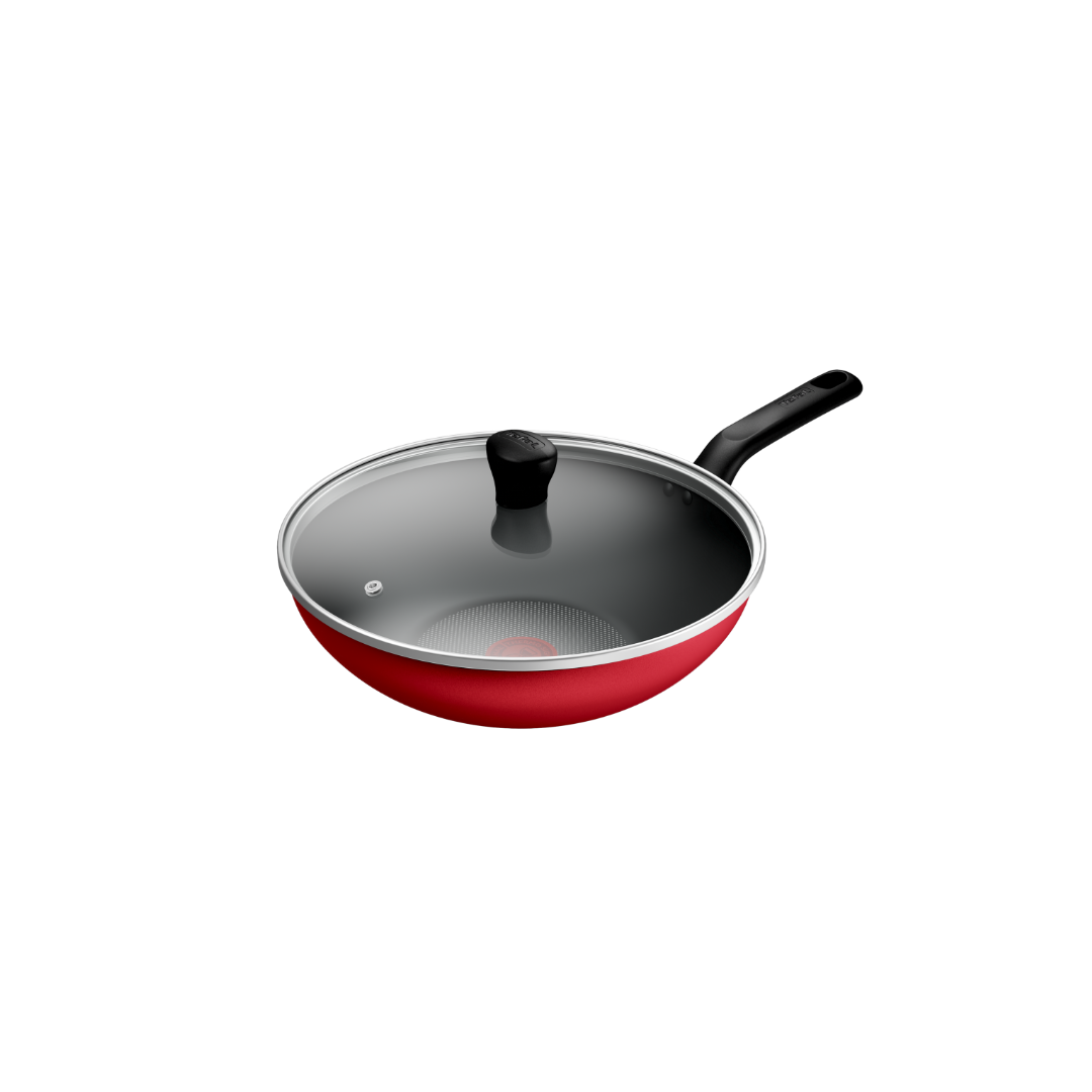 Tefal Ruby Wokpan Dengan Tutup / Wajan Anti Lengket -32 cm - 2