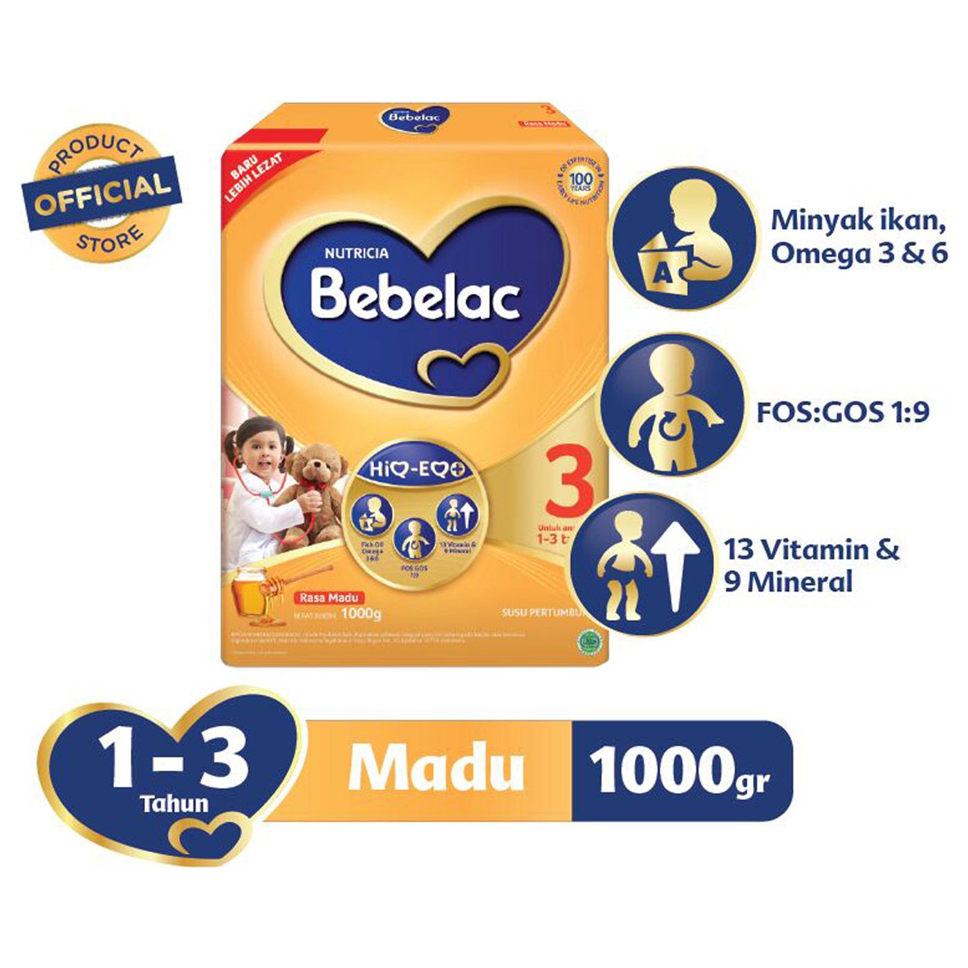 Bebelac 3 1000 Honey Gr - 2