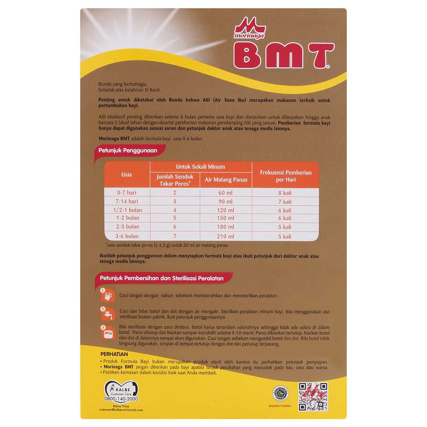 Morinaga BMT Gold Geniupro Formula Bayi Usia 0-6 Bulan 390g - 5