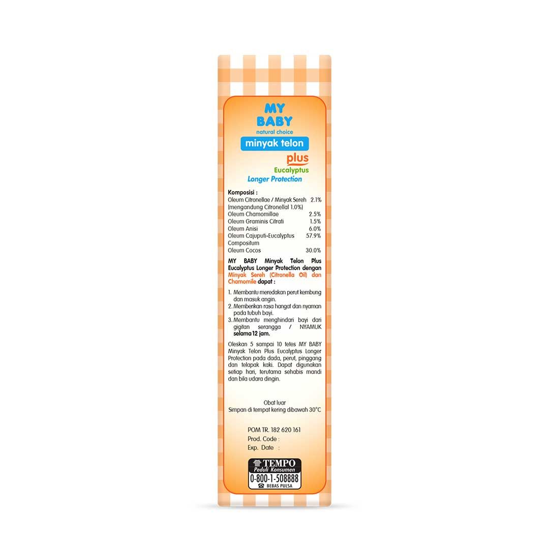 My Baby Minyak Telon Plus Longer Protection 60ml - 3